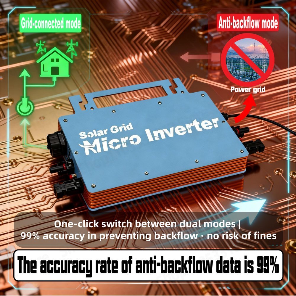 Micro Inverter 1200W Grid Tie  - Grid Tie Micro Inverter recension och pris